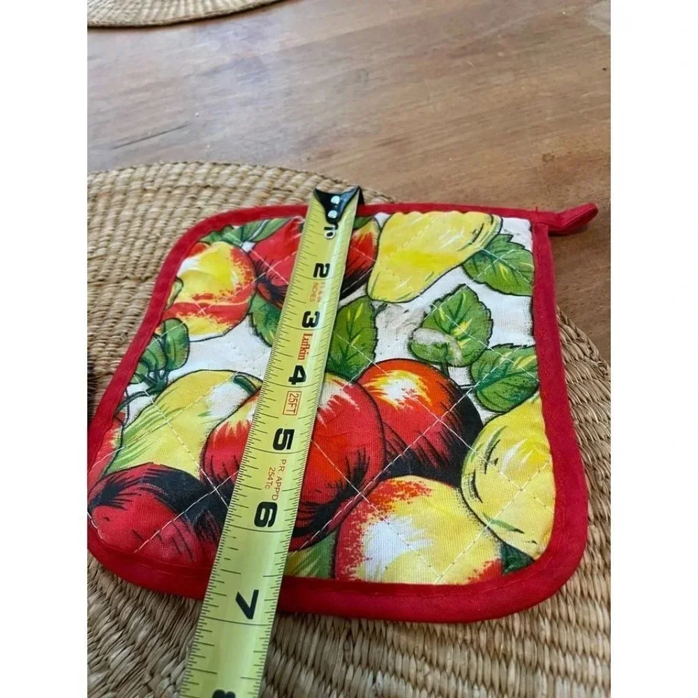 Red Fruit Kitchen Oven Cloths